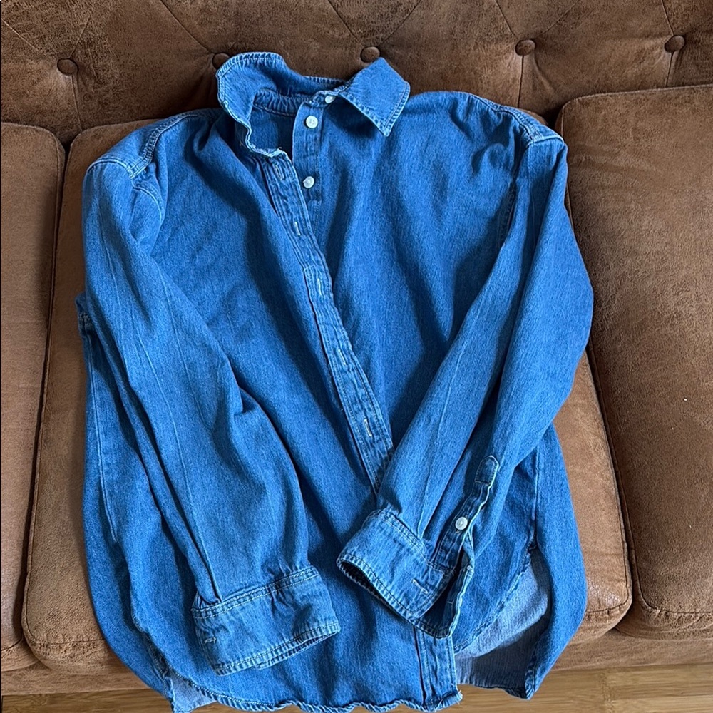 Casual Blue Denim Shirt